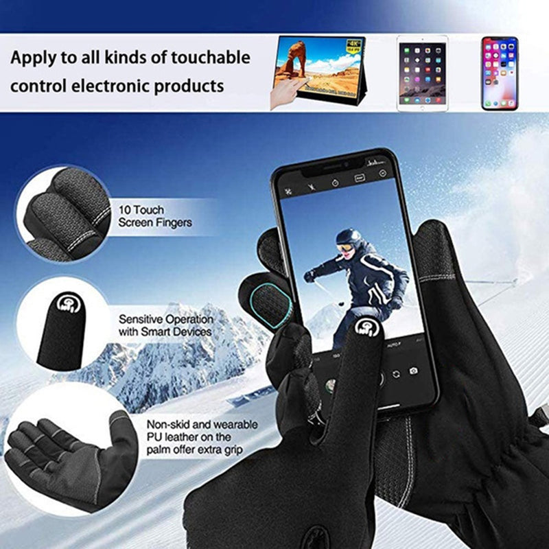 Winter Gloves Touchscreen Non-Slip Unisex Waterproof Windproof Warm Cycling Ski Sports Gloves Women Men