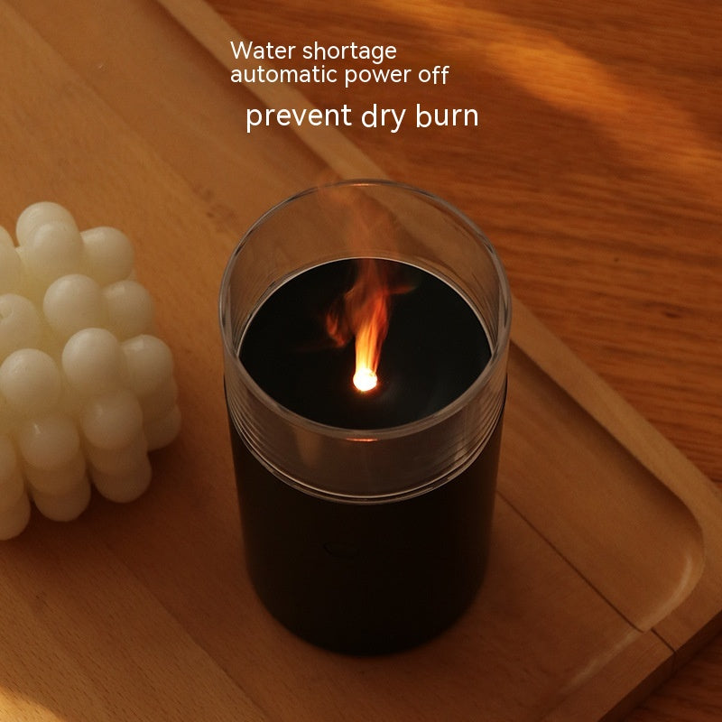 Candlelight Colorful Flame Humidifier Aroma Diffuser